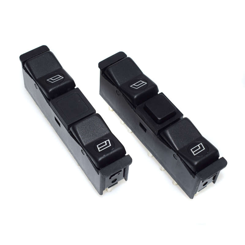 2X Front Left & Right Electric Power Window Switches For Mercedes-Benz 190E 190D