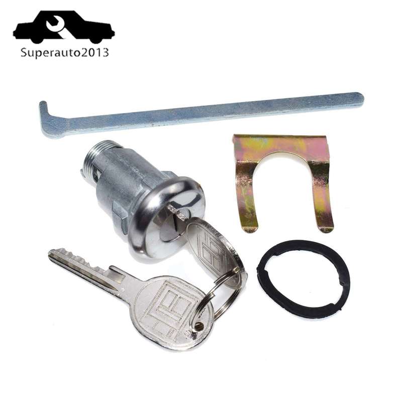 605533 New Ignition Doors Trunk Lock Key Cylinder W/ Keys For GM Chevy