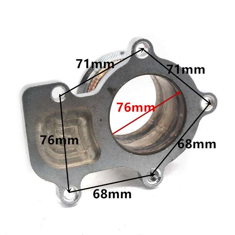 Turbo Downpipe Flange 3" V-band Adaptor Fit For Cummins Holset WH1C HX35 HX35W