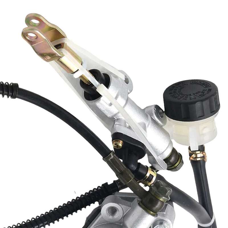 Hydraulic Rear Disc Brake Caliper w/Master Cylinder Brake Pads Foot Brake Kit az