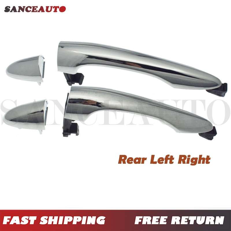 Rear Left Right Exterior Outside Door Handle Chrome for Kia Sportage 2011-2016