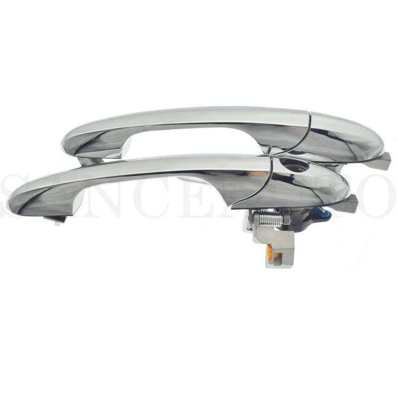Left Right Chrome Outside Door Handle For Fiat 500 07-20 Alfa Romeo 147 00-10