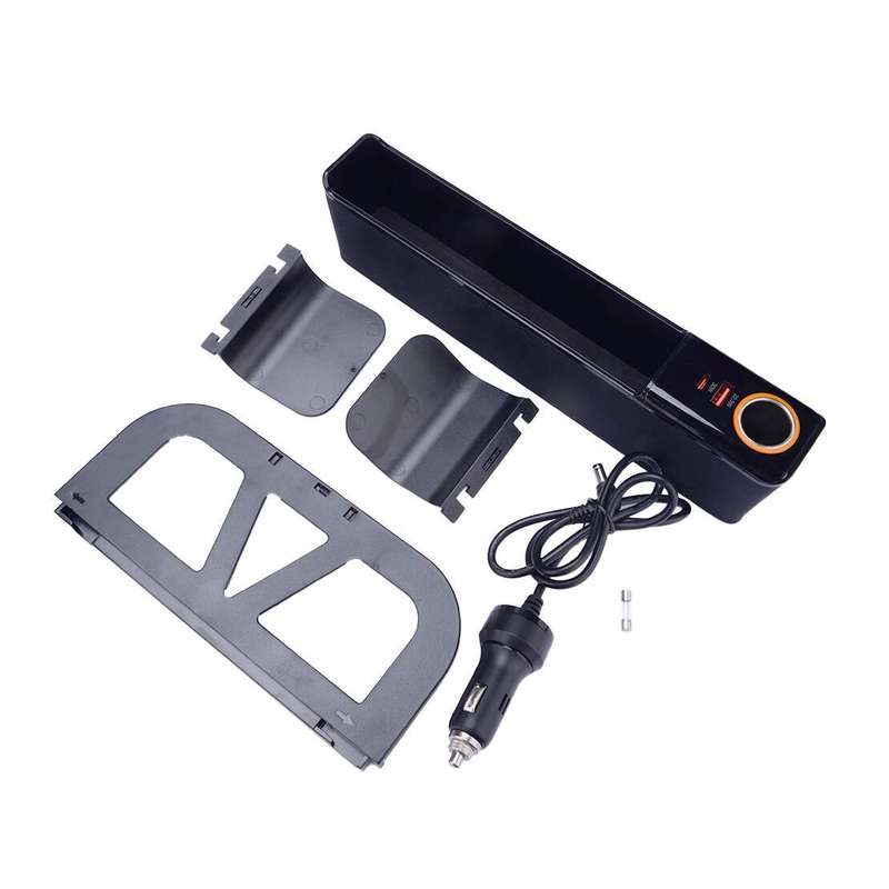 Seat Crevice Filler Organizer Gap Storage Box Organizer Rechargeable Acc