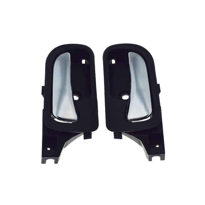 2PCS Interior Door Handle Front Left And Right w/Chrome For 2003-07 Honda Accord