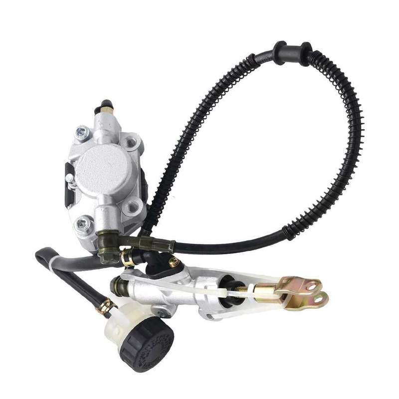 Hydraulic Rear Disc Brake Caliper w/Master Cylinder Brake Pads Foot Brake Kit az