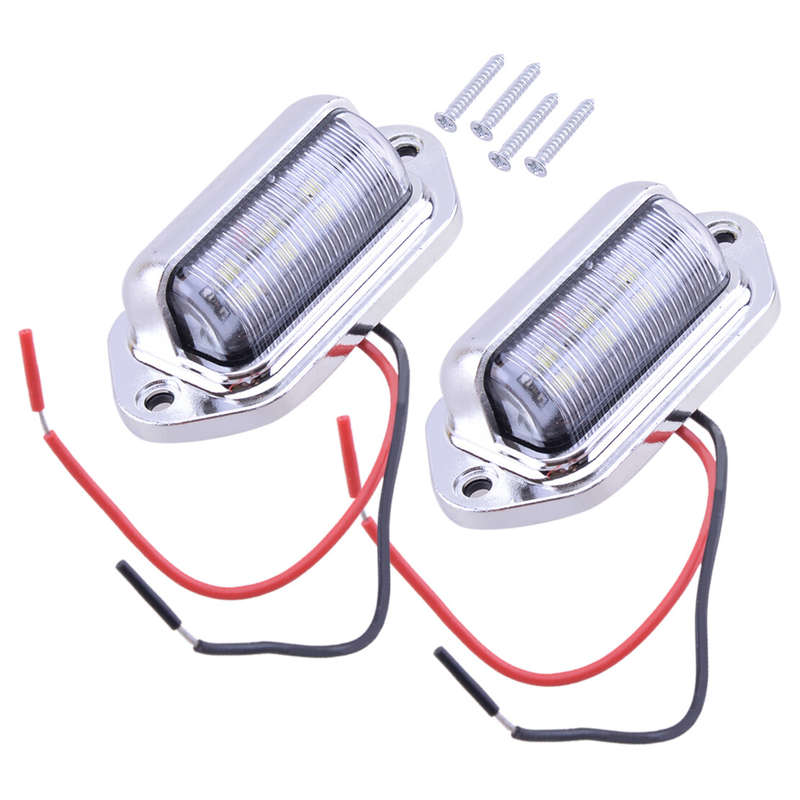 4pcs Marine Boat RV LED Deck Courtesy Light Waterproof Stern Transom Light New