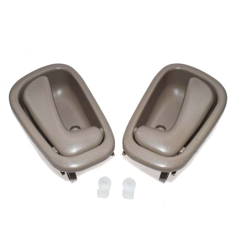 Beige Left Right Inside Door Handles Pair For 98-02 Toyota Corolla Chevy Prizm