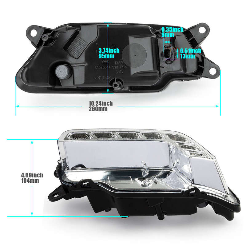 Left Daytime Running Light For Mercedes Benz E350 E550 2010-2016 E63 AMG 2010-15