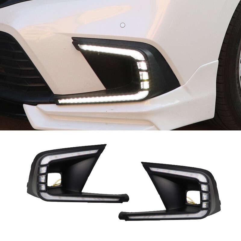 LED Bumper DRL Daytime Running Light Fog Lamps Fit for Honda Civic 2021-2022 New