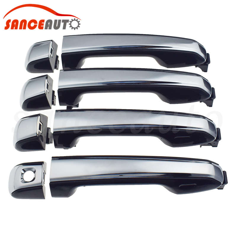 For LEXUS GX460 2010-2021 Chrome Black Left Right Outside Exterior Door Handle