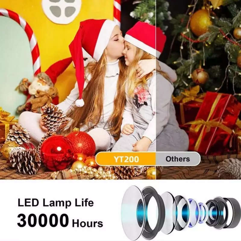 Mini Projector LED 1080P HD Home Cinema Portable Home Movie Projector