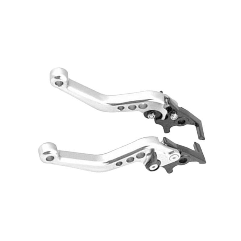Aluminum Brake Clutch Levers Handle Grips Kit Fit For Motorcycle Scooter New