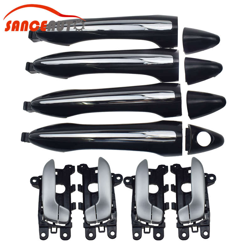 Front Rear Left Right Inside Outside Door Handle 8pcs for Kia Forte Cerato 14-18