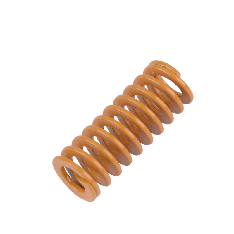 10pcs 8mm OD 20mm Length Light Load Stamping Compression Mould Die Spring Yellow