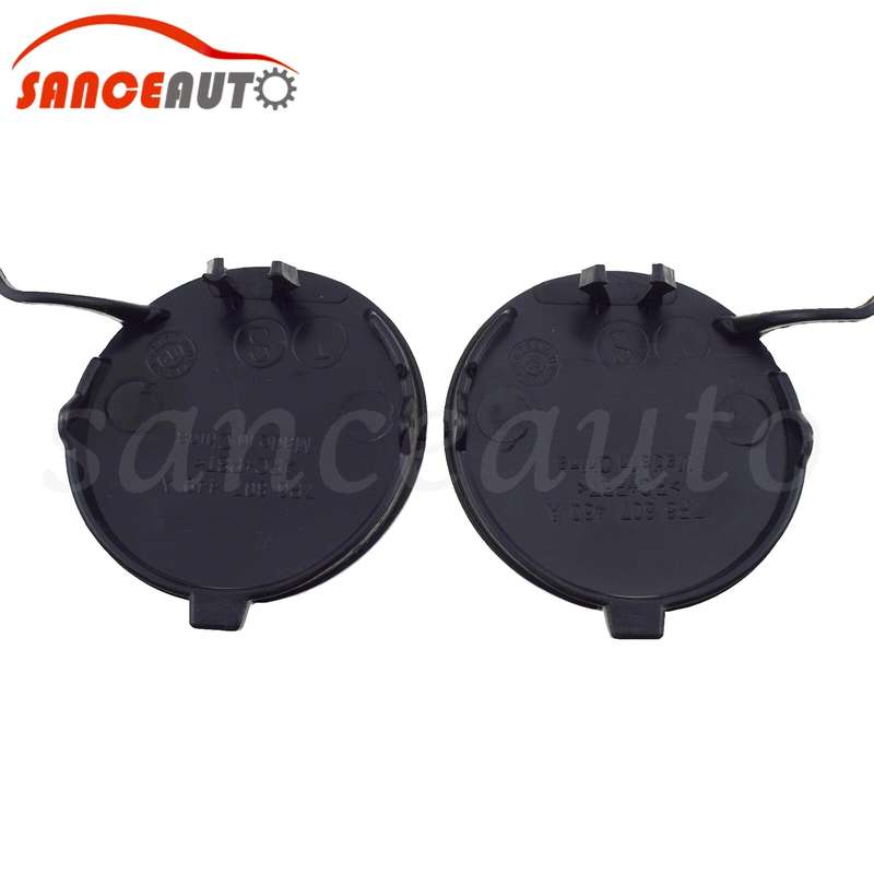 For VW Touareg 11-14 Rear Bumper Tow Hook Eye Cover Cap 7P6807449A 7P6807450A