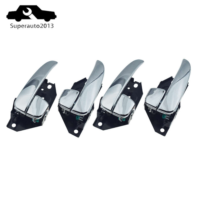 4PCS Front Rear LH RH Inside Door Handles For 2002-05 Hyundai Sonata 826103D010