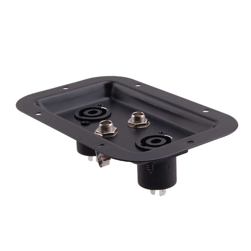 2x Jack Plates w/ NL4 Speakon 1/4" Female Jacks for PA Speakers & Cabinets