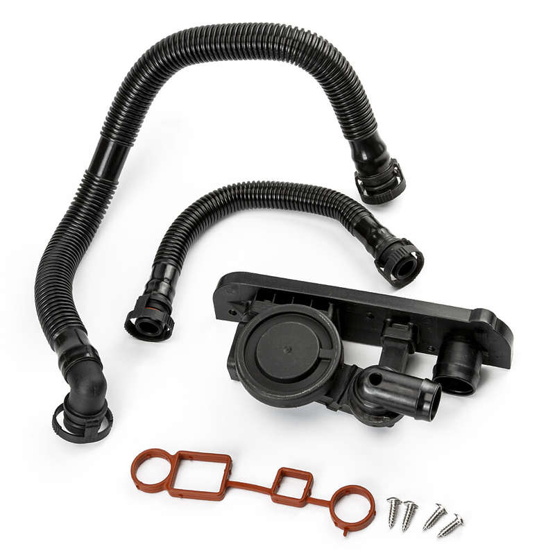 For Audi A4 VW Jetta Passat 2.0T Crankcase Vent Valve PCV &Hose Service Kit
