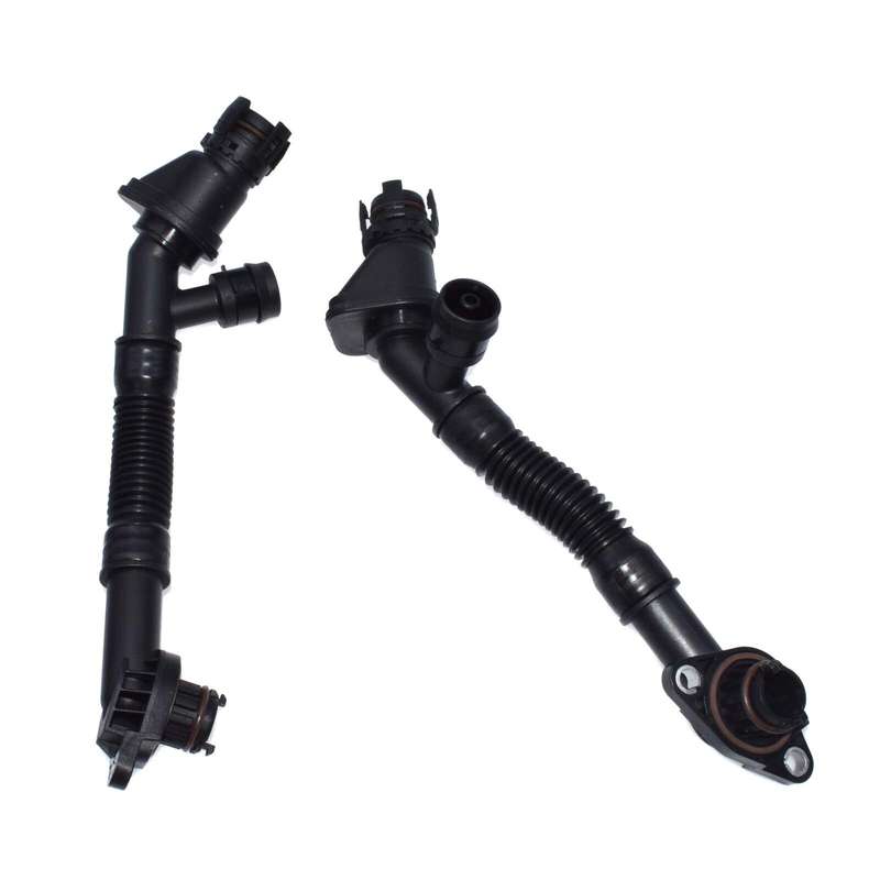Set of 2 Crankcase Vent Hoses 11157646087 For BMW X5 X6 550i 650i 750i 750Li New