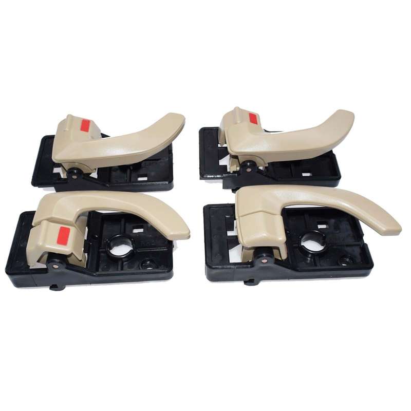 4X Beige Inside Door Handle Front Rear Left Right For 2005-09 Hyundai Tucson New