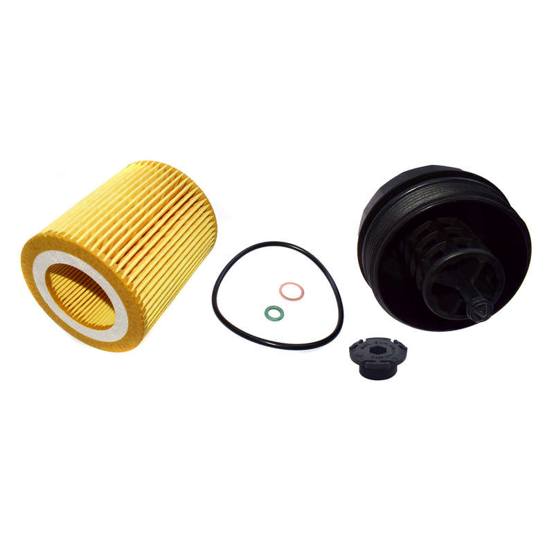 Oil Filter & Housing & Cooler Seal Oil Drain Plug Set for BMW X1 X3 X5 HU816x