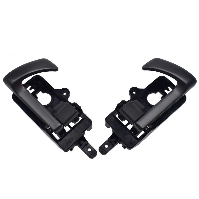 Pair Left & Right Side Interior Door Handle Gray For Hyundai Santa Fe GL Sport
