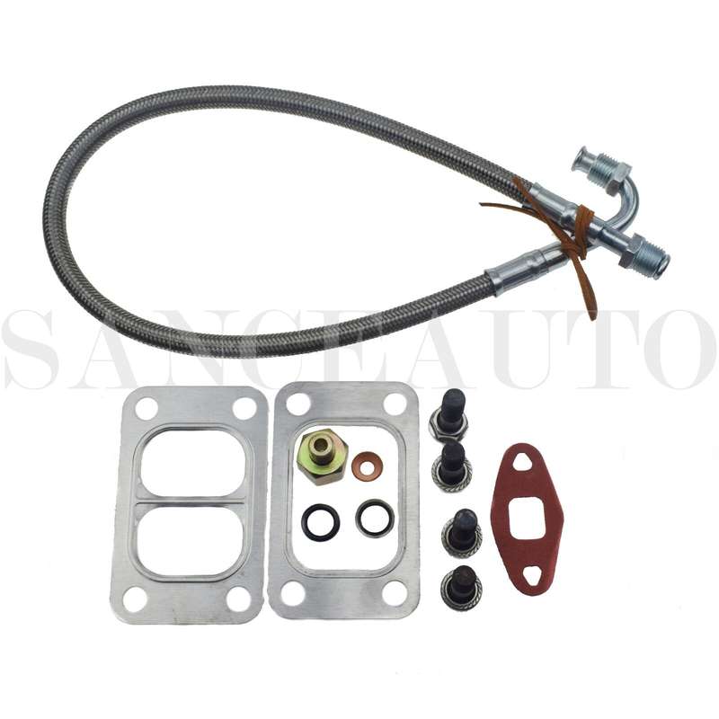 Turbo Oil Feed Line Tube For Dodge Ram 5.9L Cummins 12V 89-98 W/ Connectors Set