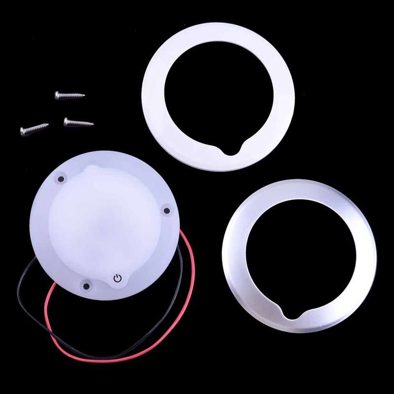 3.5" 12V LED Touch Down Lamp Interior FOR RV Boat Ceiling Light Surface Mount.