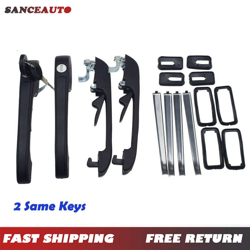 Front Rear LH RH Outside Door Handles for VW Mk1 Mk2 Golf GTI Scirocco & Caddy