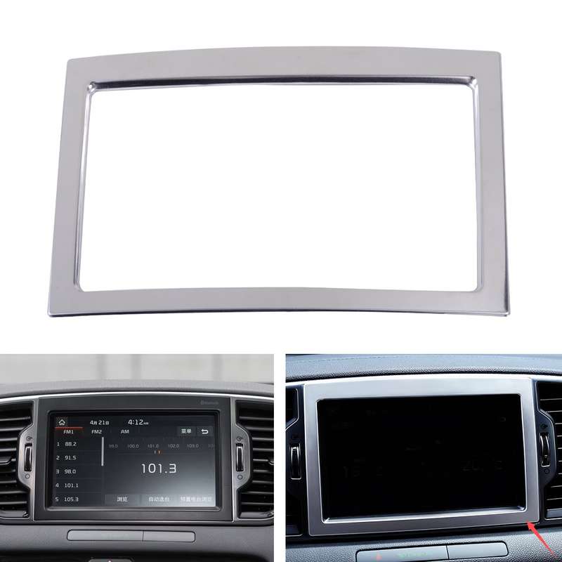 Dash Panel Navi Navigation Screen Cover Trim Frame Bezel Fit for Kia Sportage 17