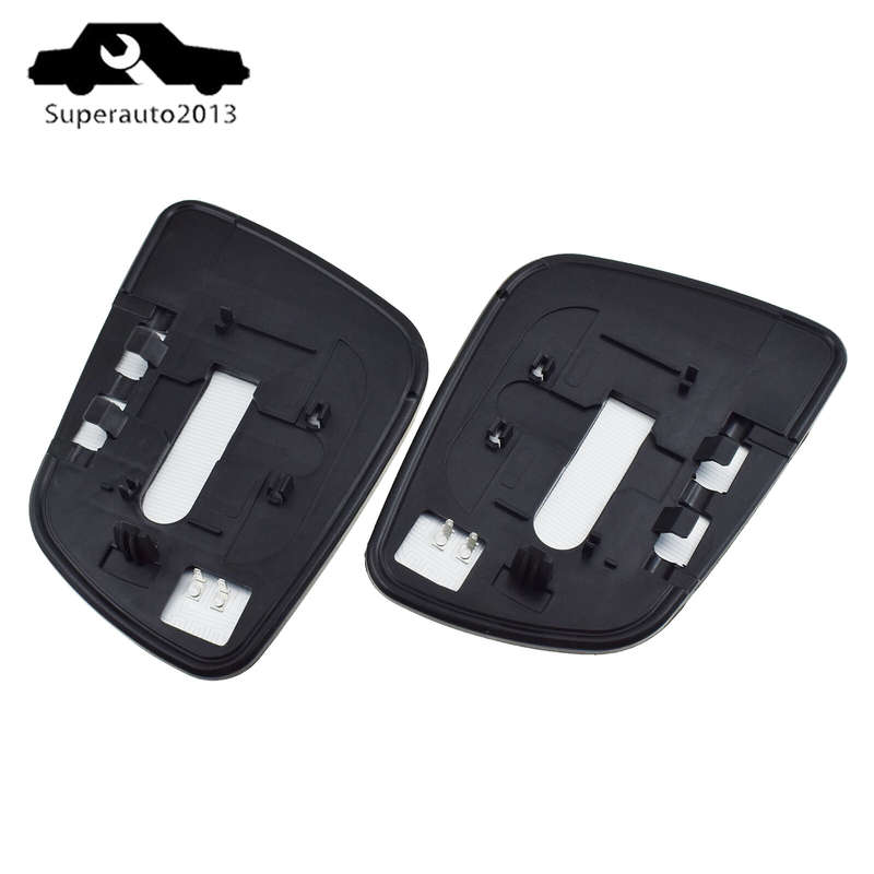 Pair Left & Right Side Door Mirror Glass Heated For Mitsubishi Lancer 2008-2014