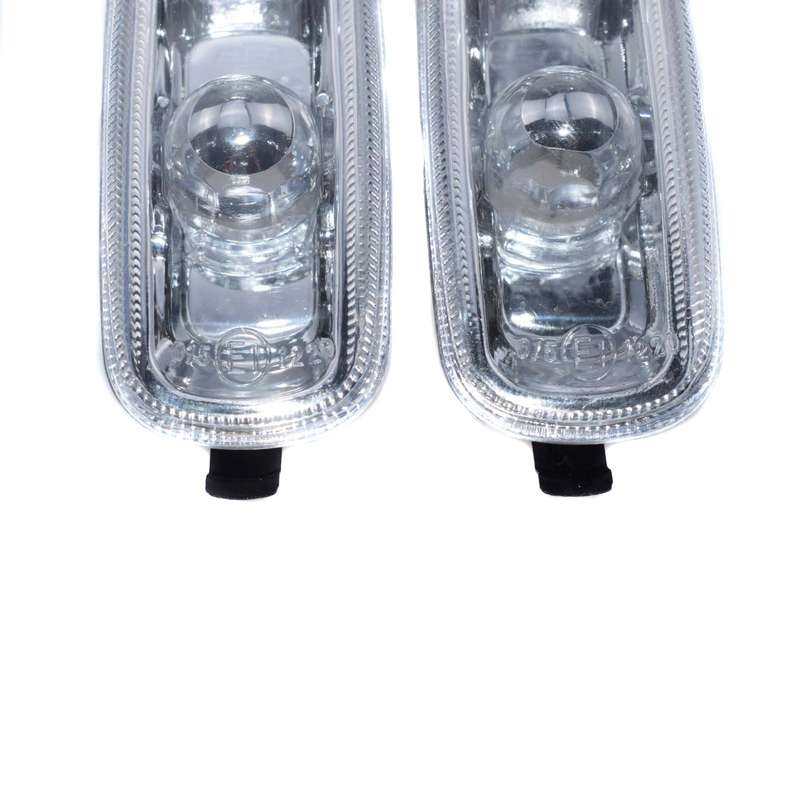 New 2 PCS Side Width Light Housing Cap Clear Lens Fit Audi A4 B6 B7 A6 C5 02-08