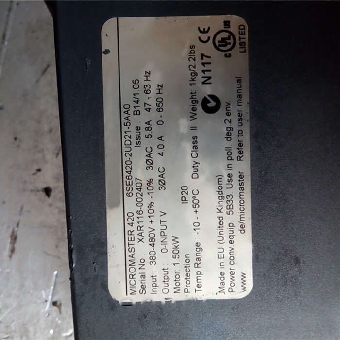 6SE6420-2UD21-5AA1 Substitute for Siemens 6SE6420-2UD21-5AA0 1.5KW 380V Inverter