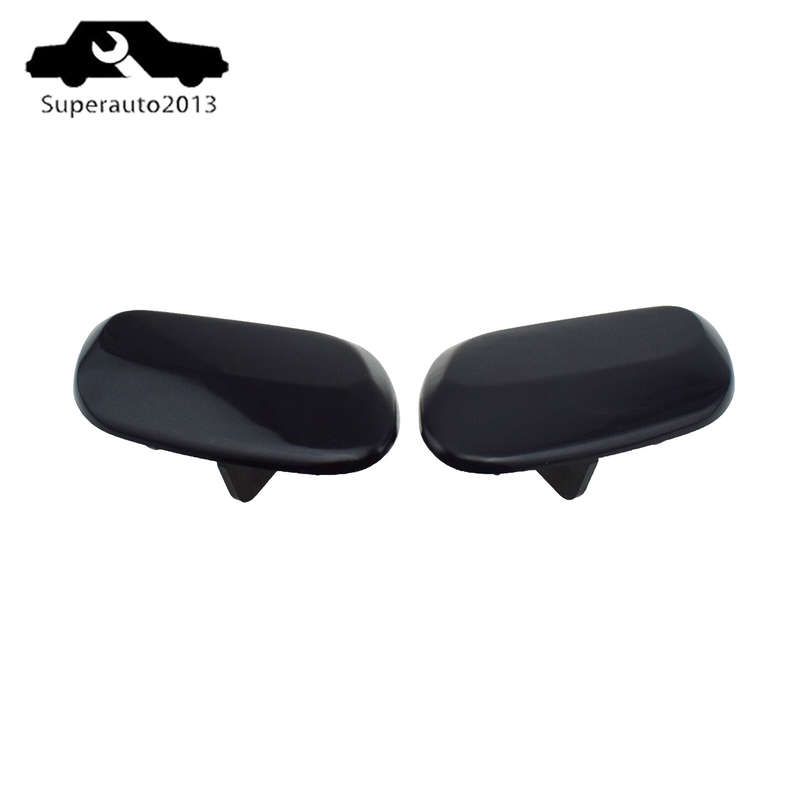 2PCS Left & Right Front Headlight Washer Nozzle Cover For Volvo XC70 MK2 2008-16