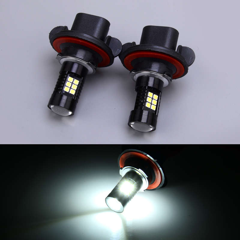 2PCS Motorcycle Headlamp LED Light Bulb 12V 100W fit for Honda Rancher 350 400
