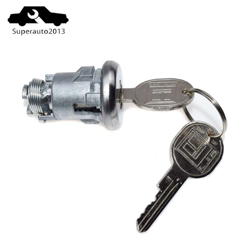 New Ignition Doors Trunk Lock Key Cylinder W/ Keys 605533 TL1575 For GM Chevy