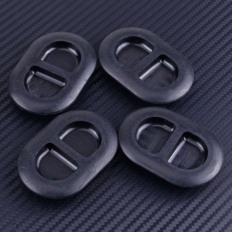4x Oval Black Floor Pan Plugs Drain Hole Cover Fit For Jeep Wrangler JK JL