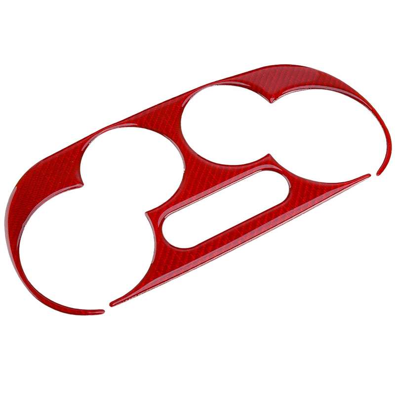 Carbon Fiber Digital Climate Switch Panel Cover Trim fit for Fiat 500 2012-2015