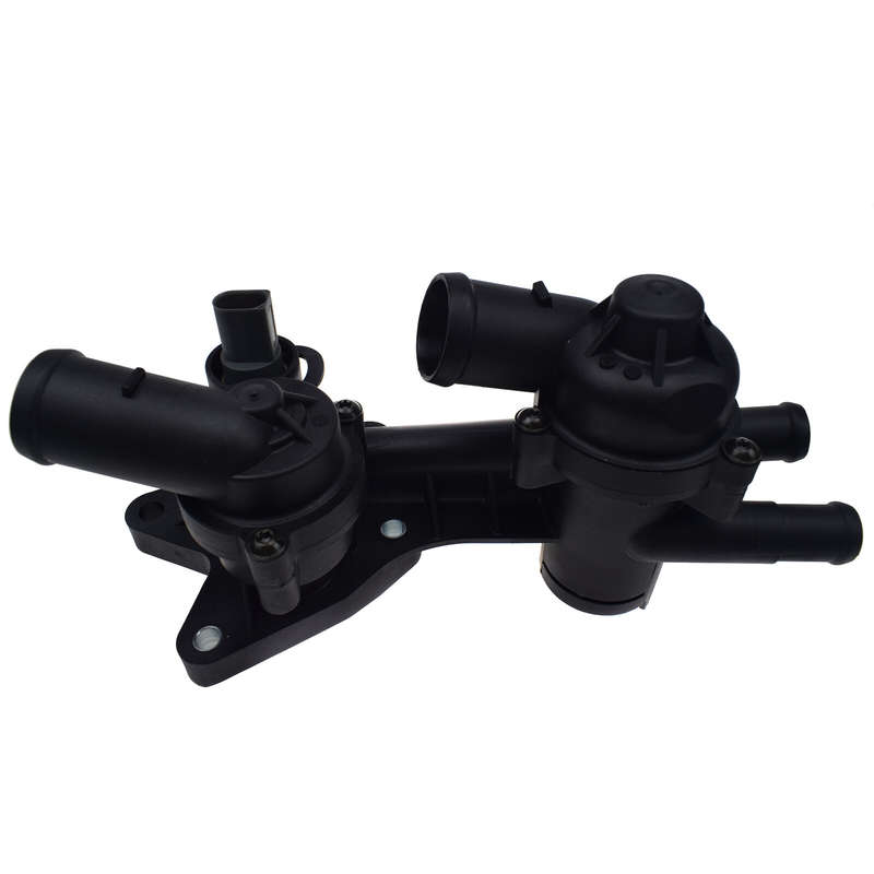 03C121111AE Coolant Thermostat Housing Assembly Black For VW Jetta Vento Audi A1