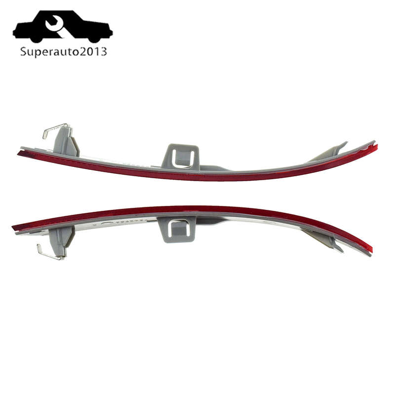 Pair Rear Bumper Red Reflector Right And Left For BMW 5 Series F10 M Sport