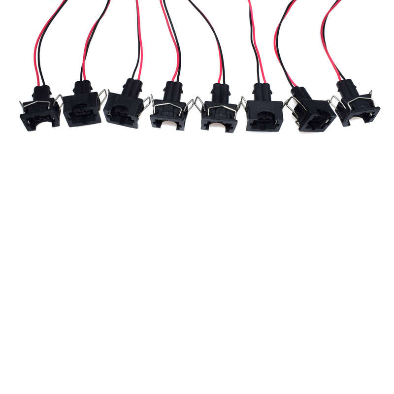 8pcs For LQ4, LQ9 4.8 5.3 6.0 wire Harness to LS1 LS6 LT1 EV1 Injector Adapters