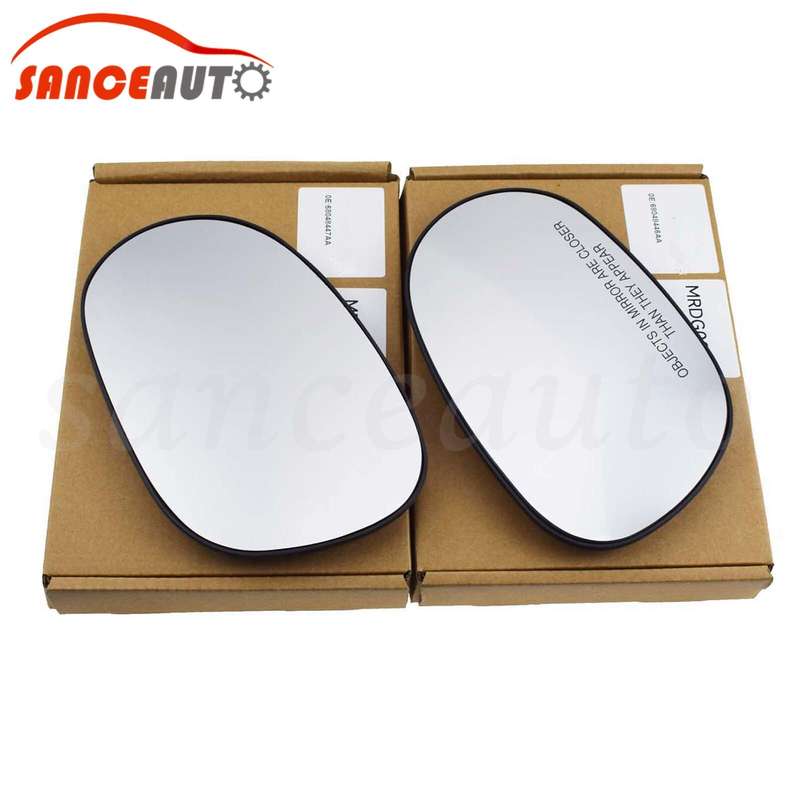 2PCS Pair Heated Mirror Glass Rearview Mirror Lens for Dodge Challenger 08-22