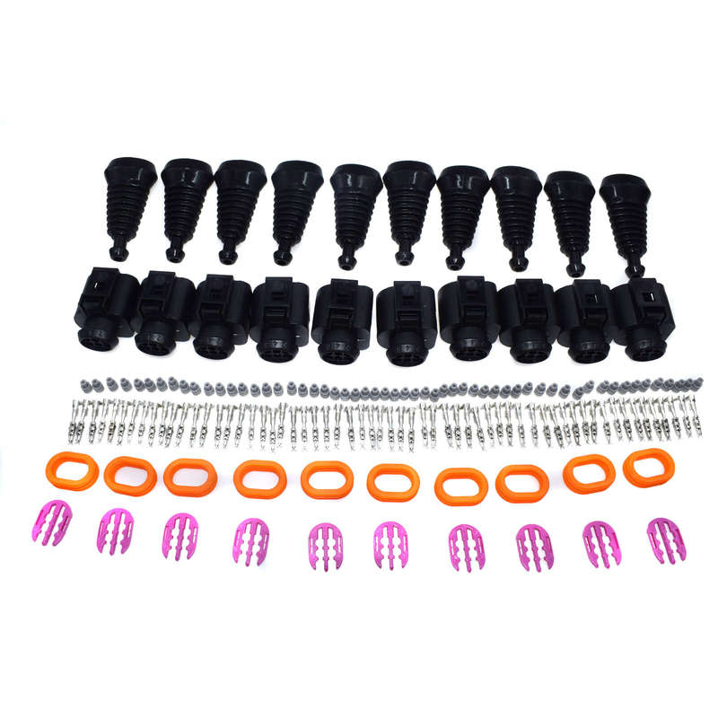 10 SETS 6 Pin Temp Sensor Plug Wire Female Connector For VW AUDI 1J0973713 New