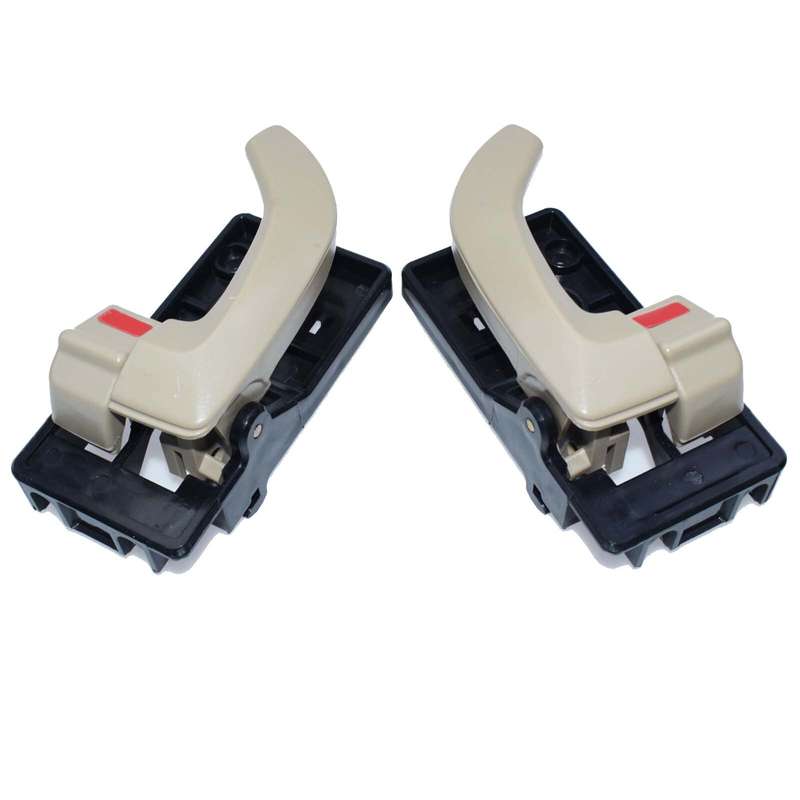 2PCS Beige Inside Door Handle Left & Right Side For 2005-2009 Hyundai Tucson New