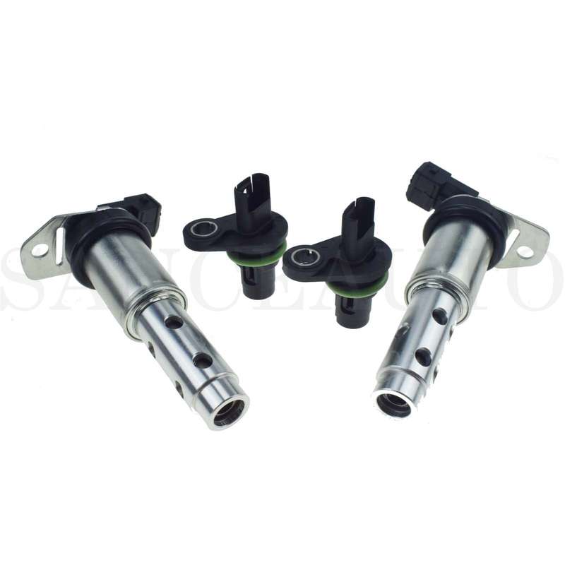 Camshaft Position Sensor & Variable Valve Timing Solenoid 4PCS For BMW N51 N52