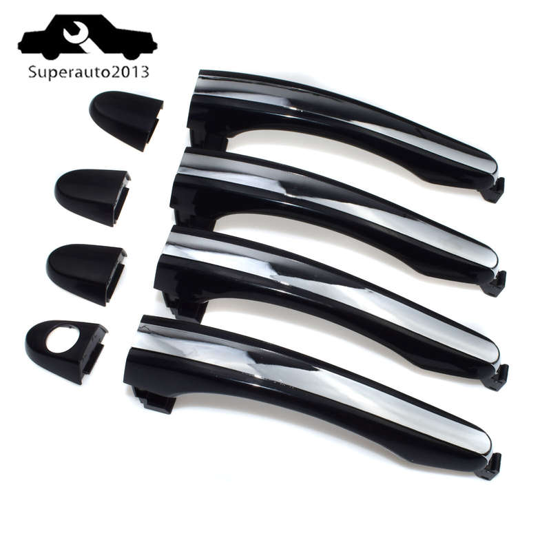 4PCS Outside Front Rear Left Right Door Handle Chrome For Hyundai Azera 2006-11