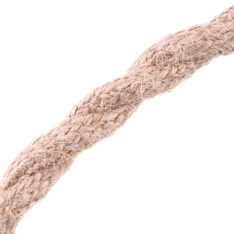 5M Retro Hemp Rope Electric Wire Twisted for DIY Bulb Light Power Cord New
