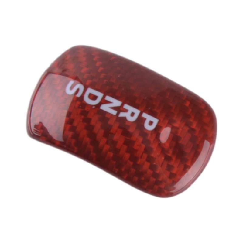Red Carbon Fiber Style Gear Shift Knob Cover Trim fit for Ford Mustang 15-2019