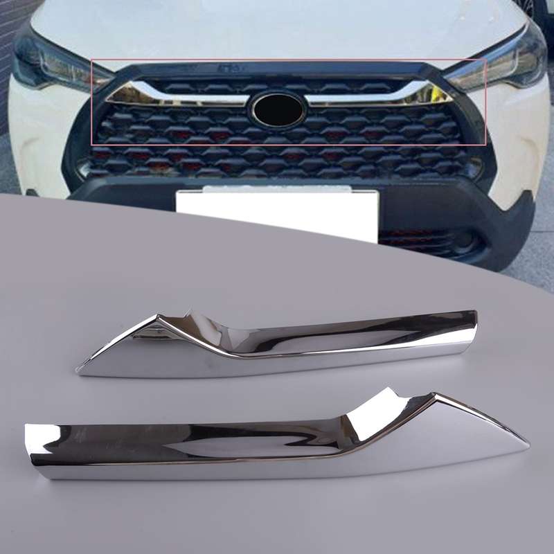 Front Centre Grille Lid Cover Trim Decor Fit for Toyota Corolla Cross 2020-2024