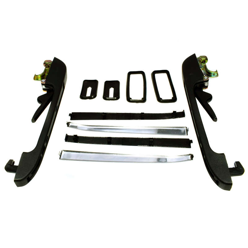 Rear Left & Right Side Exterior Door Handle W/Key For VW Golf Jetta Rabbit New